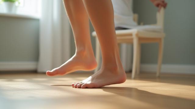 Demostración de elevación de talones