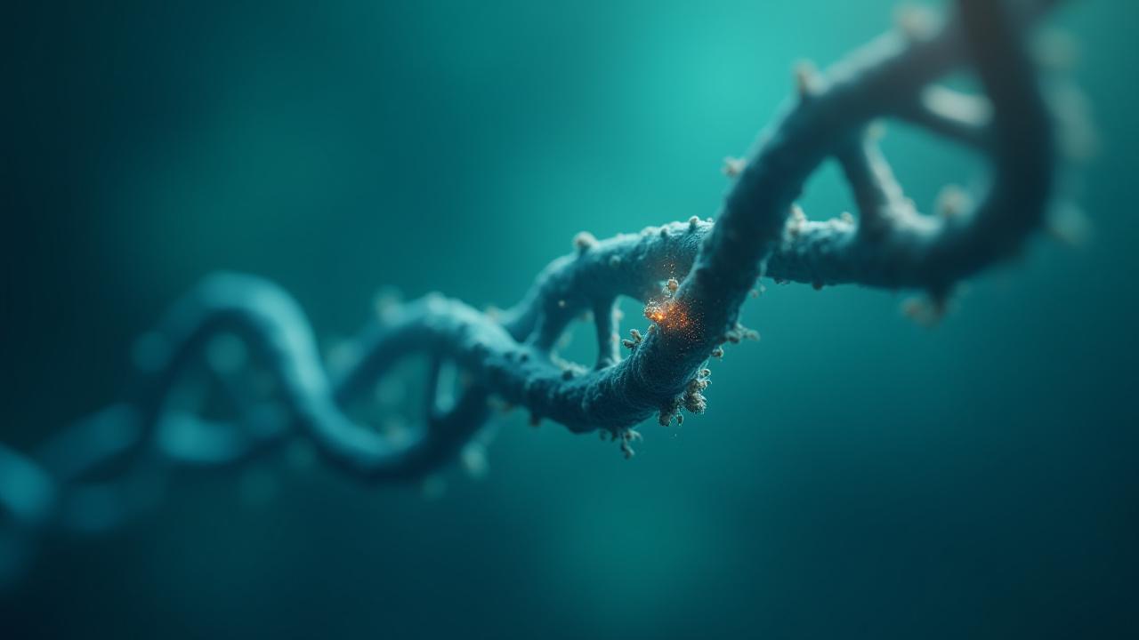 Representación visual de la medicina regenerativa y biología molecular